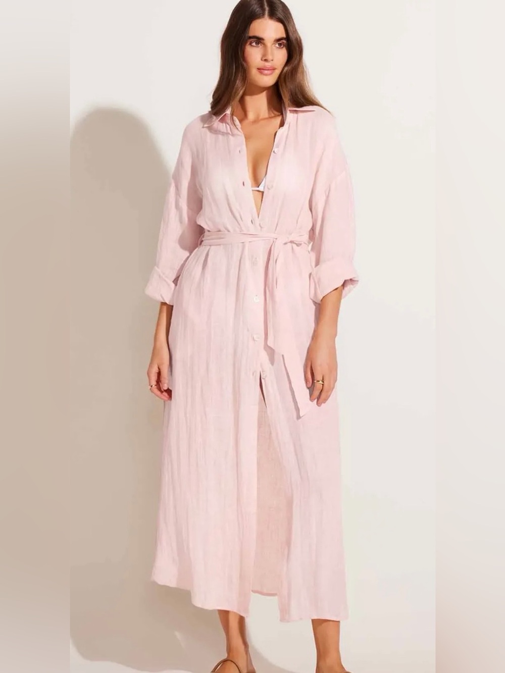 Vitamin A Linen Playa Maxi Sunkissed Ecolinen Size Medium